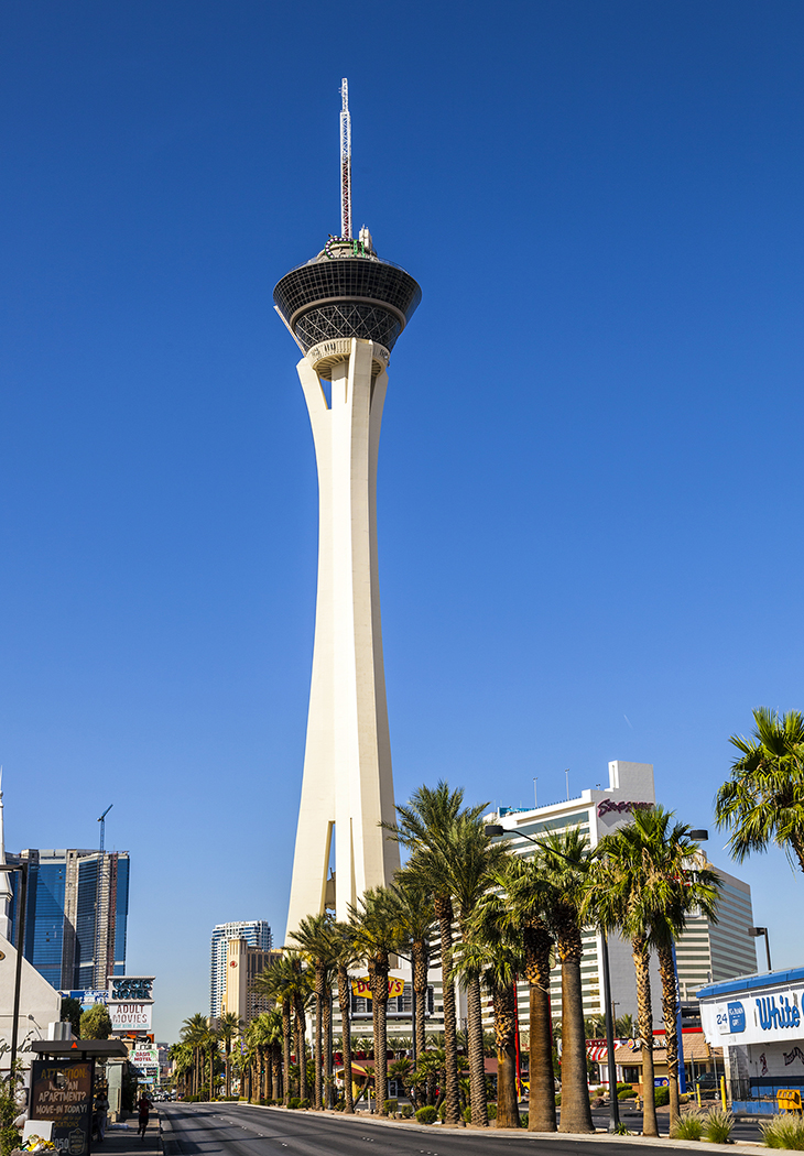 Stratosphere Big Shot, Las Vegas. No that's not an antenna on top of the  building, it's a thrill ride called the …